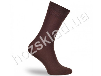 Шкарпетки чоловічі демісезонні 258, р.23-25 (38-40р.) (колір коричневий 1000) Дюна