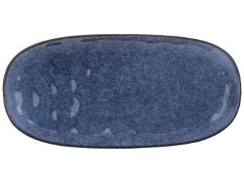 Блюдо овальное керамическое Casual, 31x15см, цвет-темно-синий