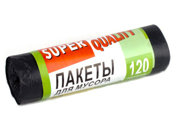 Мусорные пакеты 120л. "Super Quality" 10шт