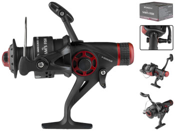 Катушка Sams Fish фрикцион задний и передний, с бейтраннером 3bb 4000 графитовая шпуля