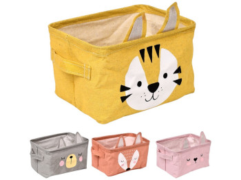 Корзина для хранения вещей, складная, полиэстер, 16×22×14см (цена за 1шт)