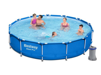 Басейн каркасний круглий Steel Pro. Bestway 5612E