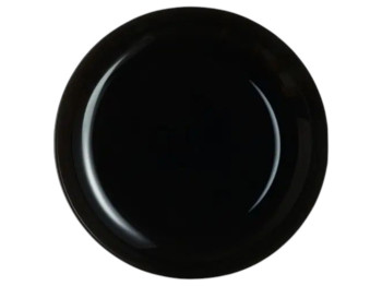 Блюдо для сыра Luminarc Black, закаленное стекло, круглая форма, цвет чёрный, диаметр 29 см