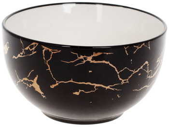 Піала порцелянова Black Marble, 700мл, колір - чорний мармур