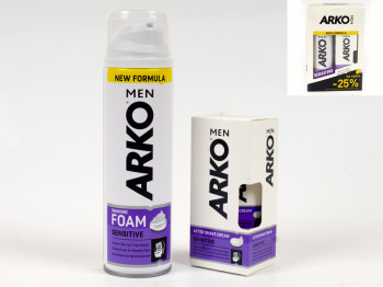Подарочный набор Arko "Men - Sensitive" пена для бритья+крем после бритья