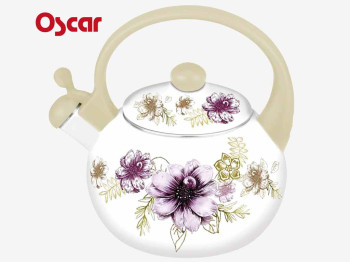 Чайник емальований зі свистком "Oscar" 2,2л бакелітові ручки