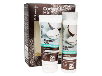 Набір косметичний Dr.Sante Coconut hair "Екстразволоження" (Шампунь 250мл+Бальзам 200мл)