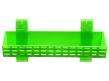 Полиця R plastic Ротанг, пряма, 1 ярус, салатова, 13106