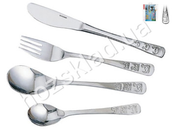 Набор столовых приборов BABY детский, утята 4 предмета 76828