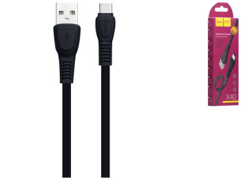 Кабель USB Hoco X40 Noah Type-C, Чёрный