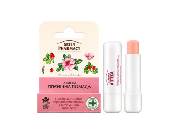 Помада гігієнічна Green Pharmacy, олія шипшини та паростки пшениці, 3,6г