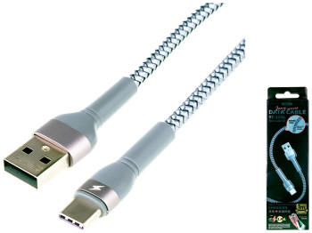 Кабель USB Remax RC-124a Jany Type-C, Стальной
