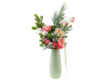 Новогодняя композиция в вазе, 45х30х85см