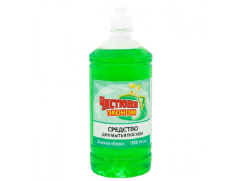 Засіб для миття посуду Чистюня Економ Зелене яблуко, 1л