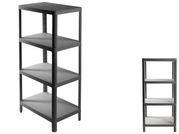 Этажерка Violet House 6030 Olympic Grey, 4-х ярусная, 27х42х95см, 8690070407124