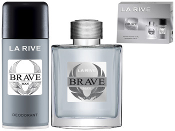 Набір подарунковий чоловічий La Rive Brave Man (туалетна вода 100мл, дезодорант 150мл)