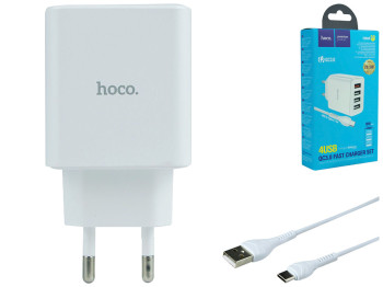 Сетевое Зарядное Устройство Hoco C102A Fuerza QC3.0 28.5W Type C, Цвет Белый