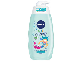 Гель для душу і шампунь дитячий Nivea Kids 2в1 для хлопчиків 500мл