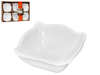 Соусницы фарфор, 25,5x17x3,5см (цена за набор 6шт)