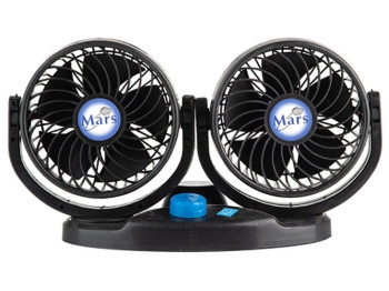 Вентилятор в прикуривателе пластик. двойной 12В, 5,5" (5,5-12V X-816/Y168C)