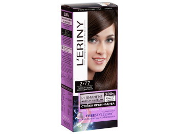 Стойкая крем-краска для волос Leriny №2.77 Шоколадная глазурь