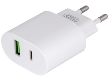 Сетевое зарядное устройство XO L81A EU PD20W+QC3.0 Type-C 2USB Цвет Белый
