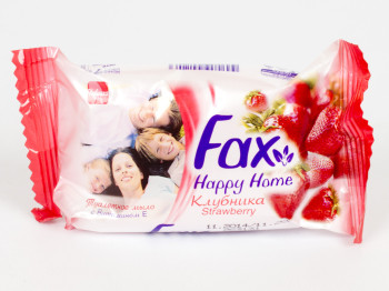 Мыло Fax "Happy Home - Клубника" с витамином Е 75гр