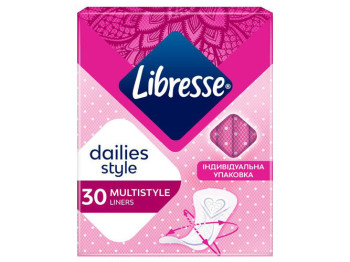 Прокладки гігієнічні щоденні Libresse Multistyle Cour-V, 30шт