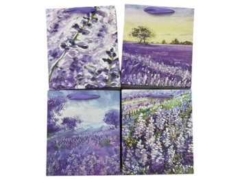 Пакет подарочный бумажный S Lavender, 23x18x10см