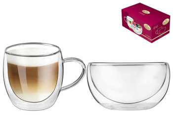 Сервіз для сніданку з подвійною стінкою Oscar Verona (піала 500мл, чашка 300мл) 6900067261083