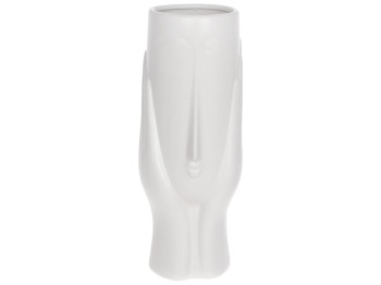 Ваза Лицо, 30см, цвет - матовый белый