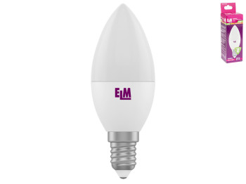 Лампа світлодіодна свічка ELM Led 18-0154 C37 5W цоколь-Е14-маленький, теплий білий світ