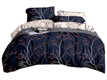 Комплект постельного белья Soho Евро Lounge, 200x230см, Evolution Dark Blue, 6900069942072