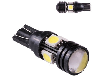 Лампа Pulso габаритная LED T10/4SMD-5050, 12v, 1.5w, 72lm White with lens (LP-157266)