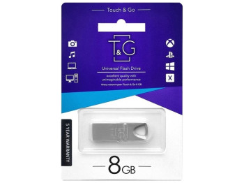 USB флеш-накопитель T&G 8gb Metal 117 Цвет Стальной