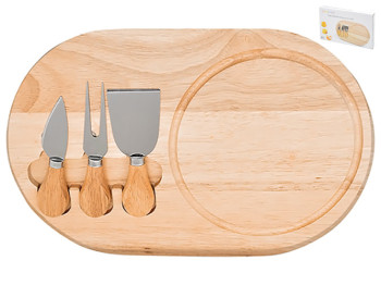 Доска для сыра с ножами 20,5x32,5см (цена за набор 4 предмета)