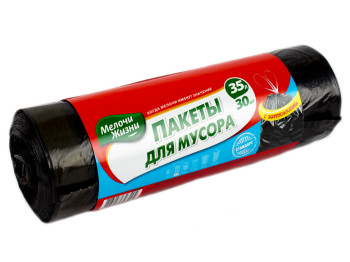 Пакети для сміття 35л з затяжками "Мелочи Жизни" - Стандарт 30шт