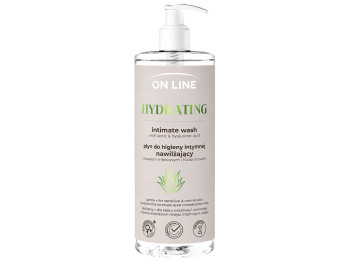 Гель для интимной гигиены On Line Hydrating с молочной и гиалуроновой кислотами, 390 мл