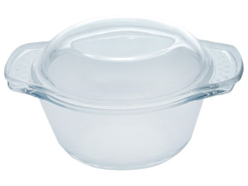 Кастрюля термостойкая Maestro, круглая, с крышкой, 1,4л, 23х18,2х11,7см