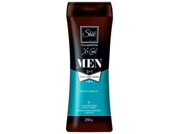Гель-шампунь 3в1 Shik Men "X-Cool" для тіла, волосся, бороди 250мл