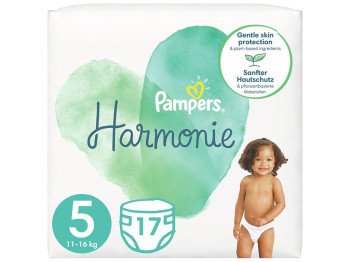 Подгузники одноразовые Pampers Harmonie, размер 5 Junior, 11–16 кг, 17шт