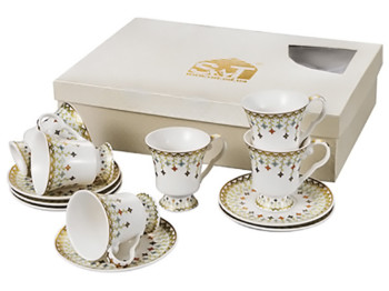 Сервиз кофейный Золотая соната 90мл (цена за набор 12 предметов)