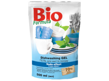 Гель для мытья посуды Bio Formula "Сода эффект" дойпак 500мл