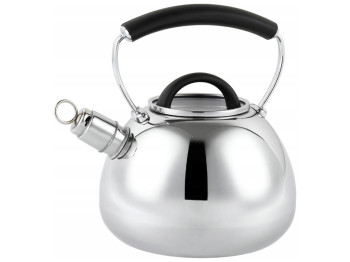 Чайник Ofenbach, из нержавеющей стали со свистком и ручкой soft touch, 2,5л