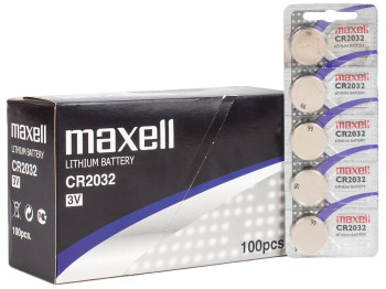 Батарейка Maxell CR2032 3V літієва (ціна за упаковку 5шт, 1 лист) 131258