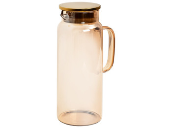 Графин стеклянный с металлической крышкой, 1,8л