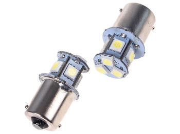 Лампа диодная S25, 1156-5050-8SMD, 1 контакт, 12V, 08234