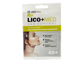 Маска-ліфтинг "Elfa Pharm" - Lico+Med для зменшення другого підборіддя 40+ 20мл