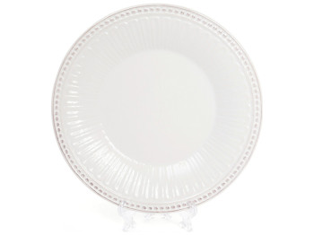 Тарелка салатная, цвет - белый, 20,2см