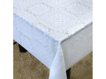 Клеенка виниловая ажурная "Lace" белая 1,37x20 метров (цена за рулон)